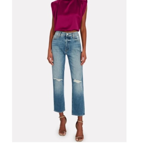 MOTHER THE TRICKSTER ANKLE CRYING ON HOLY GROUND HIGH RISE BUTTON FLY STRAIGHT - Picture 1 of 15